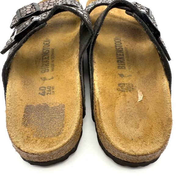 Birkenstock Arizona Metallic Stone Sandals in Bronze EU40 NARROW WIDTH US 9-9.5 - Picture 8 of 13